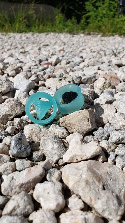 Megalodon tooth plugs